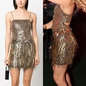 ALICE & OLIVIA Fifi Embellished Mini Cami Dress 6